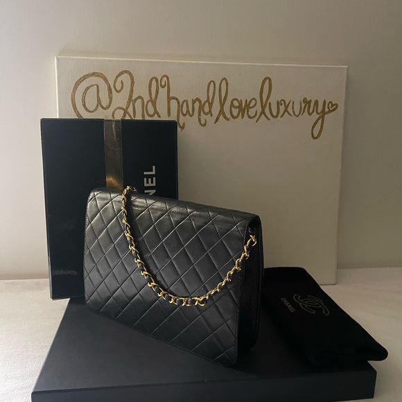 AUTHENTIC CHANEL QUILTED LAMBSKIN CC FLAP BAG - Picture 3 of 8